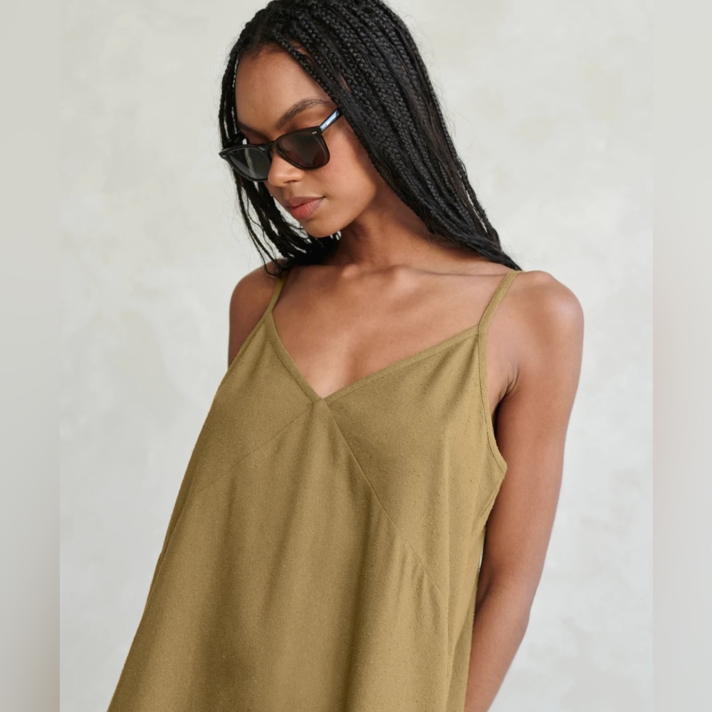 Jenni Kayne Riviera Slip Dress Safari Small